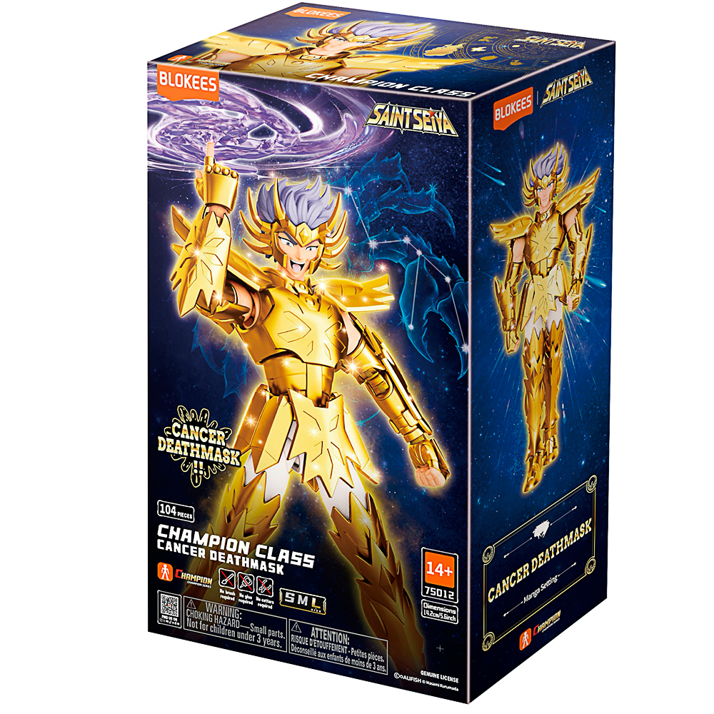 Klemmbaustein-Set, 104 Teile, Goldene Rüstung, Anime-Figur, Saint Seiya