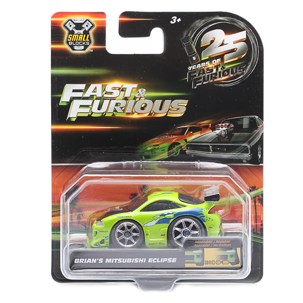 Dickie Toys, Fast & Furious Small Blocks 1:43, 1995 Mitsubishi Eclipse