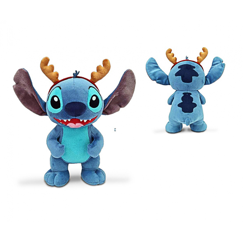 Simba, Disney Stitch mit Rentiergeweih, ca 25 cm Simba, Disney Stitch mit Rentiergeweih, ca 25 cm