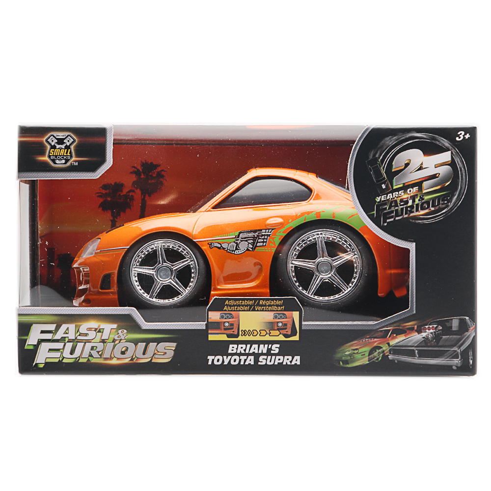 Dickie Toys, Fast & Furious Small Blocks 1:28, 1995 Toyota Supra