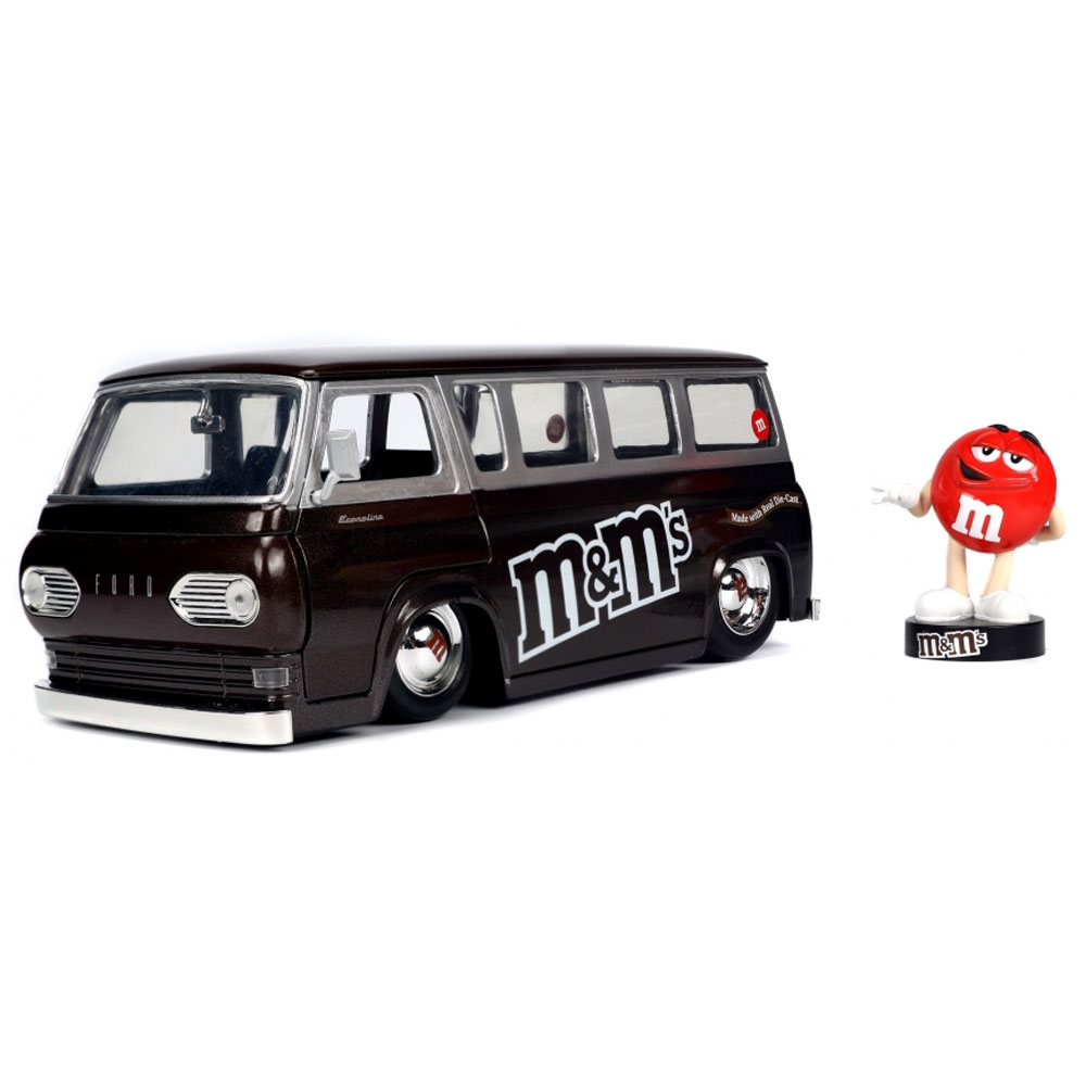 Jada_M-Ms_Red_1965_Ford_Econoline_Van_1-24_02 Produkt Abbildung Jada_M&Ms_Red_1965_Ford_Econoline_Van_1-24_02.jpg