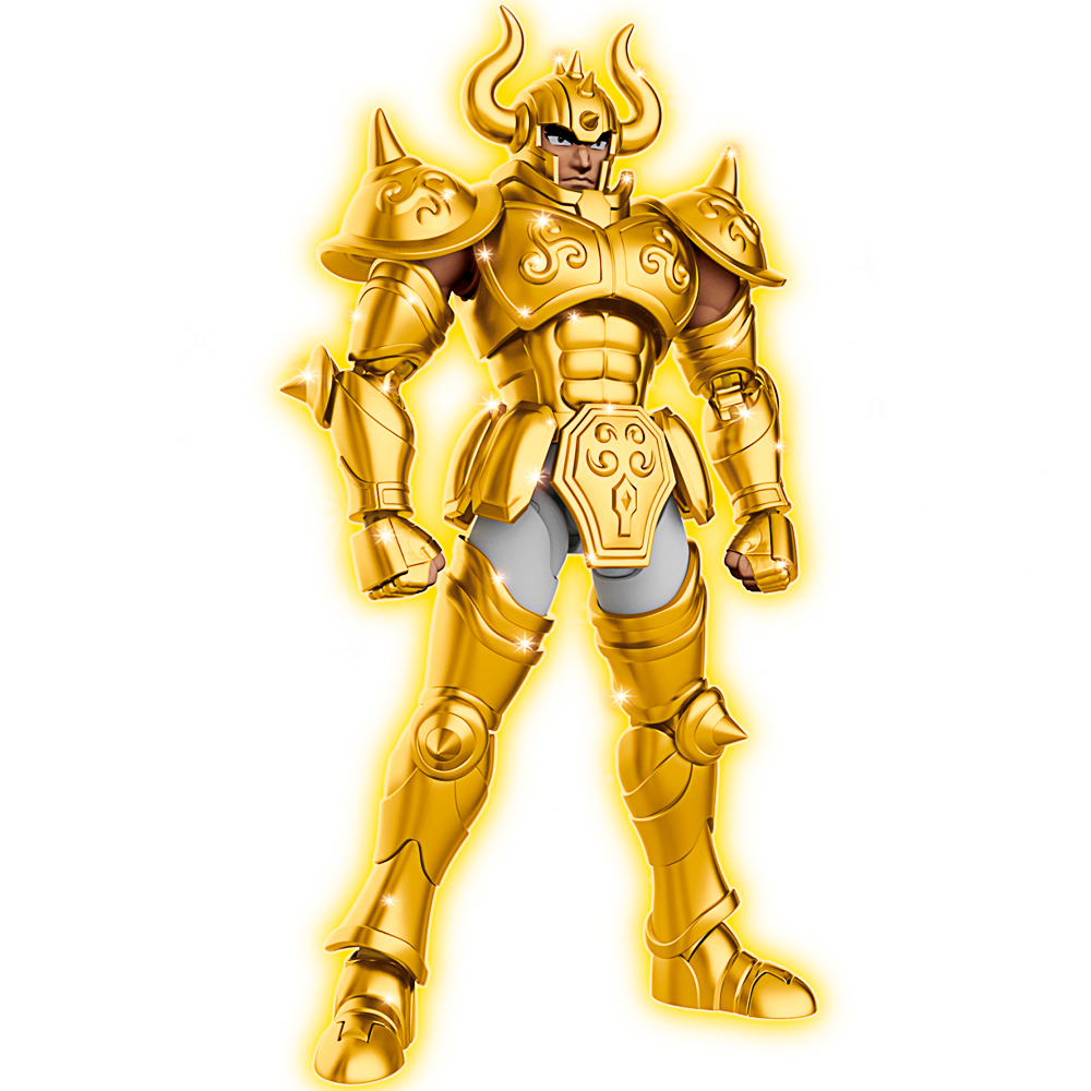 Actionfigur, goldene Rüstung, bewegliche Figur, gehörnter Helm, Kunststoff