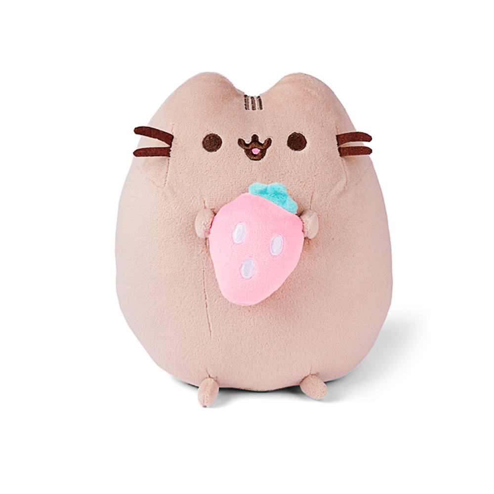 Simba, Pusheen Snacking, ca 25 cm, mit Erdbeere