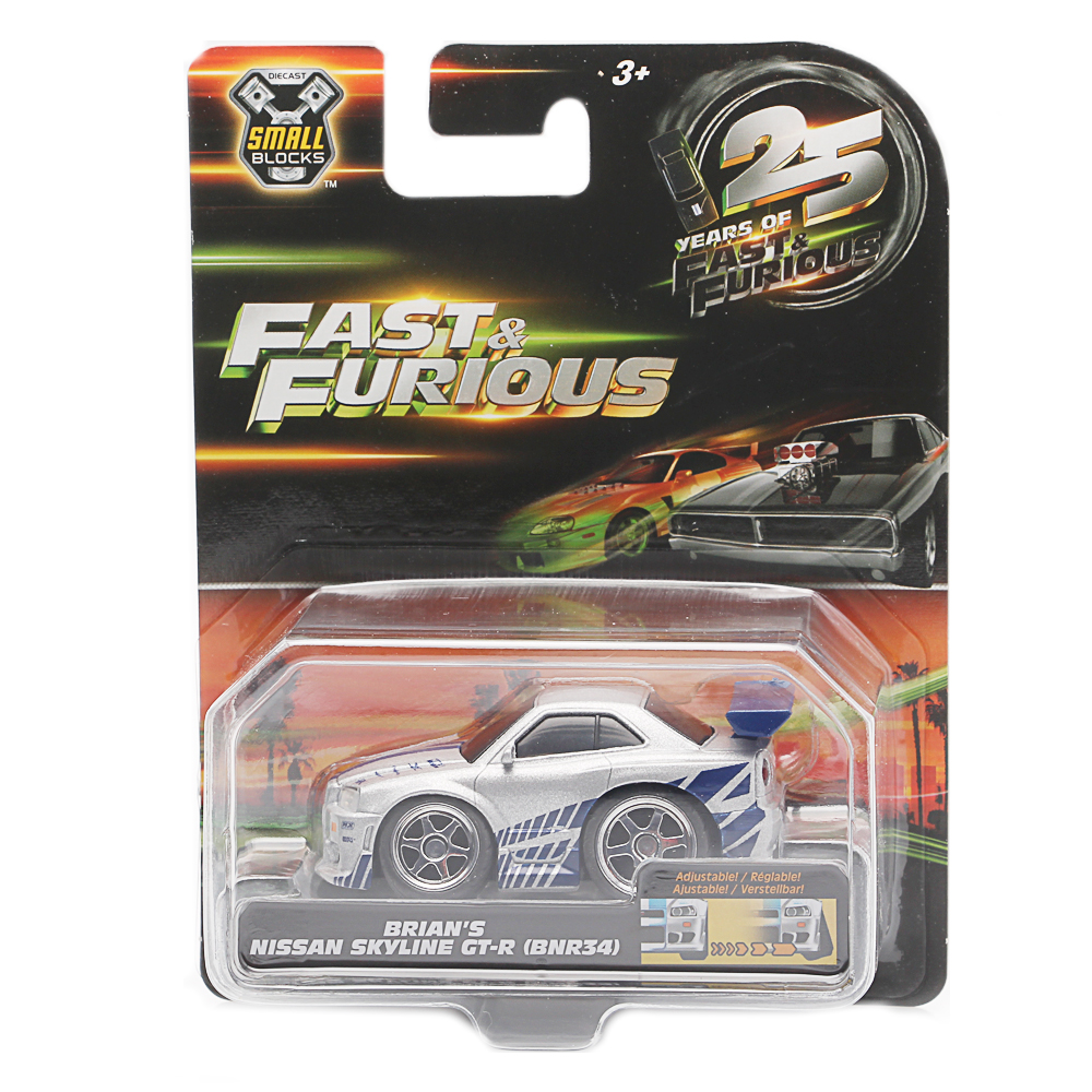 Dickie Toys, Fast & Furious Small Blocks 1:43, 1999 Nissan Skyline GT-R R34