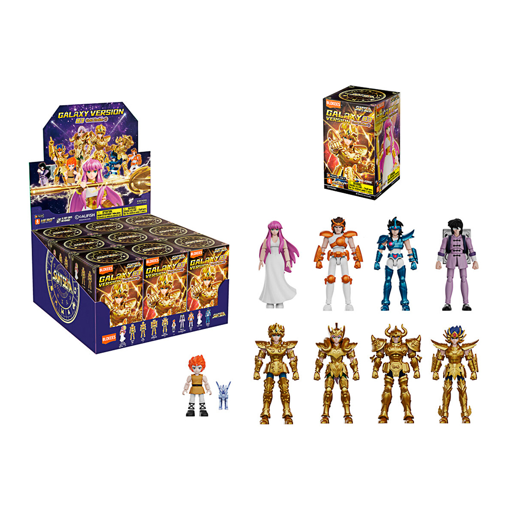 Figurenset, Actionfiguren, Goldfarben, Krieger, Boxen/Set