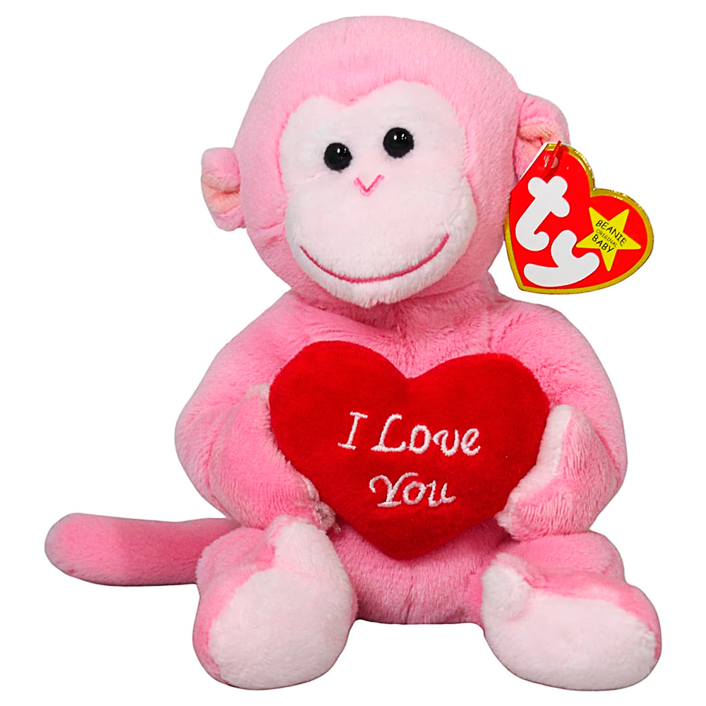 Plushie, Affe, Herz, Rosa, I Love You