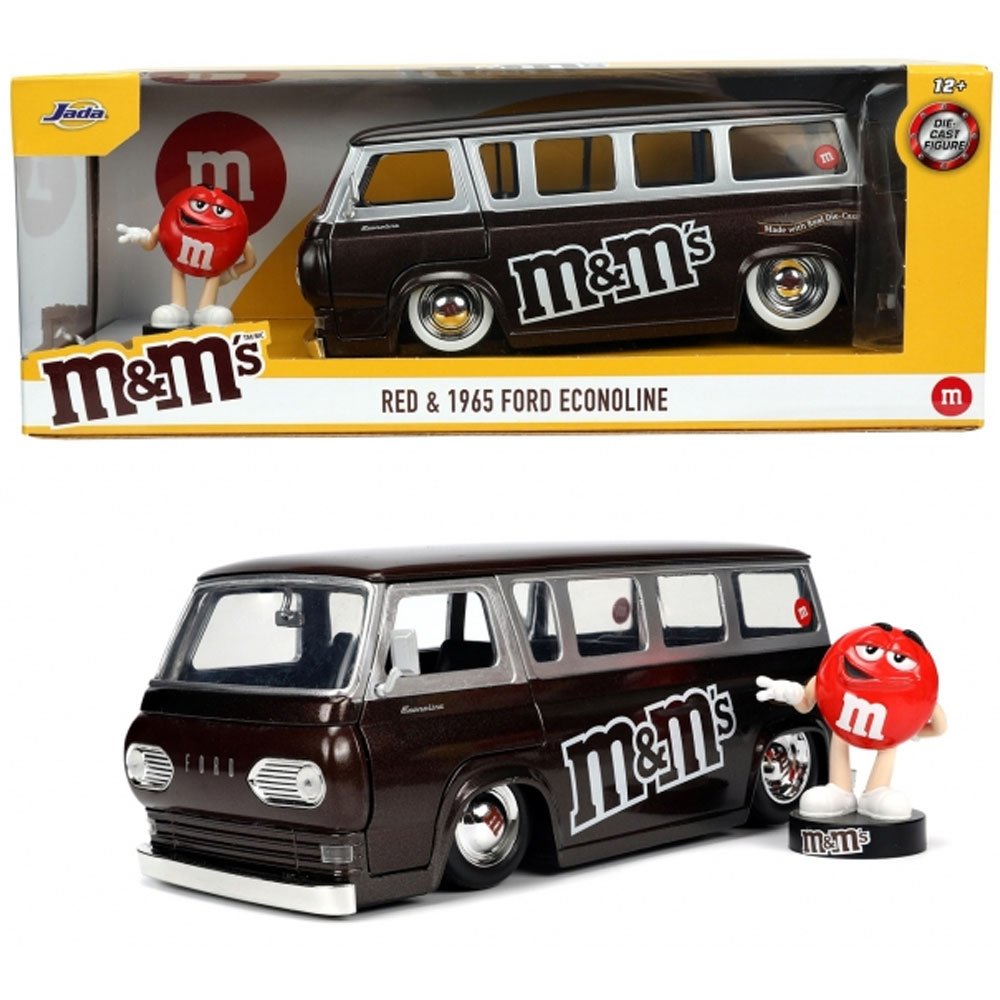 Jada_M-Ms_Red_1965_Ford_Econoline_Van_1-24_01 Produkt Abbildung Jada_M&Ms_Red_1965_Ford_Econoline_Van_1-24_01.jpg
