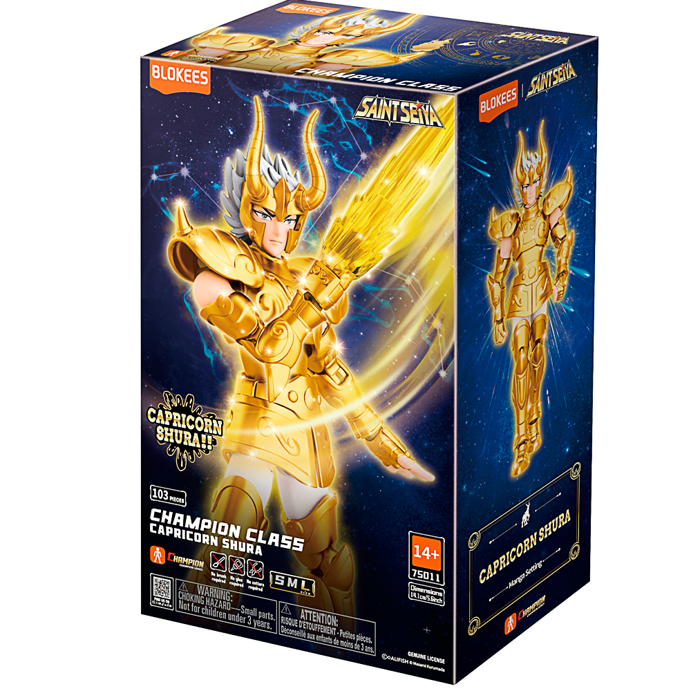 Klemmbaustein-Figur, Saint-Seiya-Figur, Goldene Rüstung, 103 Teile, Ab 14 Jahren