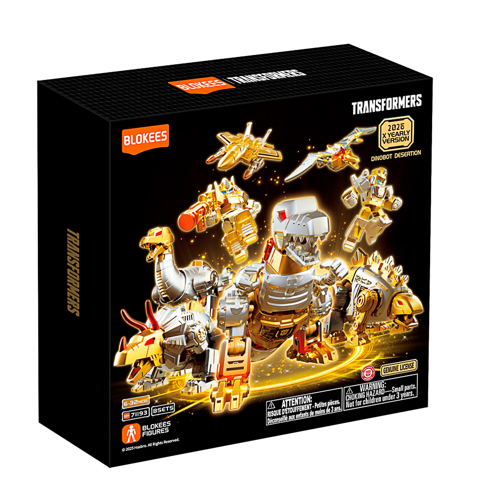 Klemmbaustein-Set, Transformers, Dinobot Desertion, Roboterfiguren, Goldfarben