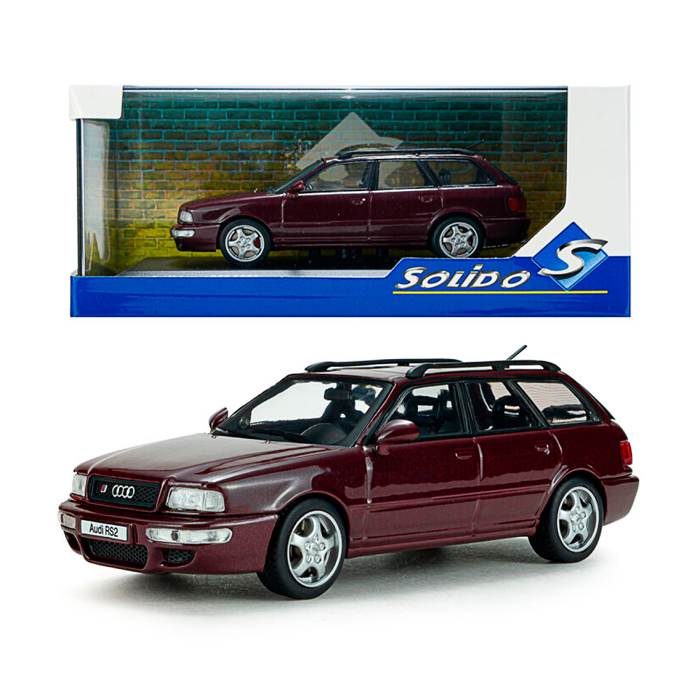 Solido, Audi Avant RS2 ruby rot 1995, 1:43