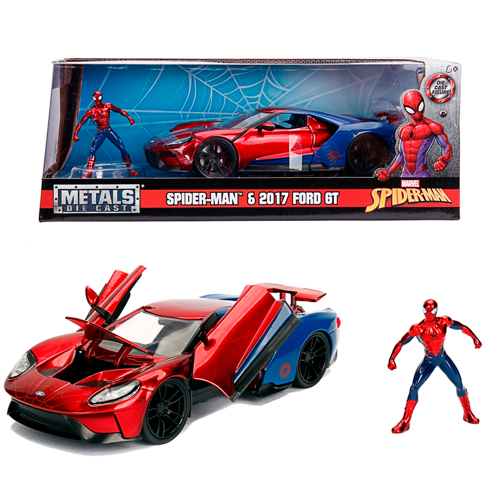 Jada, Marvel Avengers, Spiderman 2017 Ford GT, 1:24