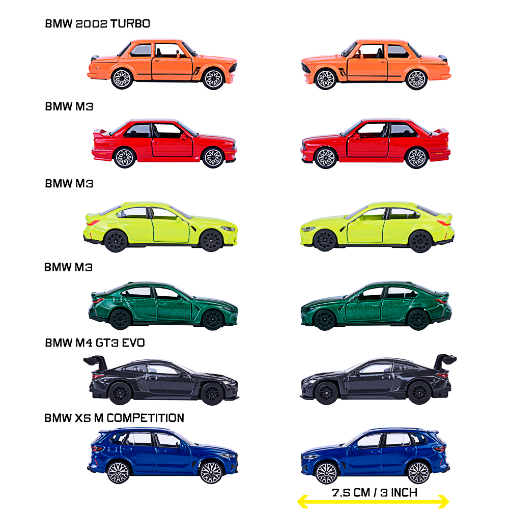 Modellauto, BMW M3, Limousine, orange/rot, 2-türer