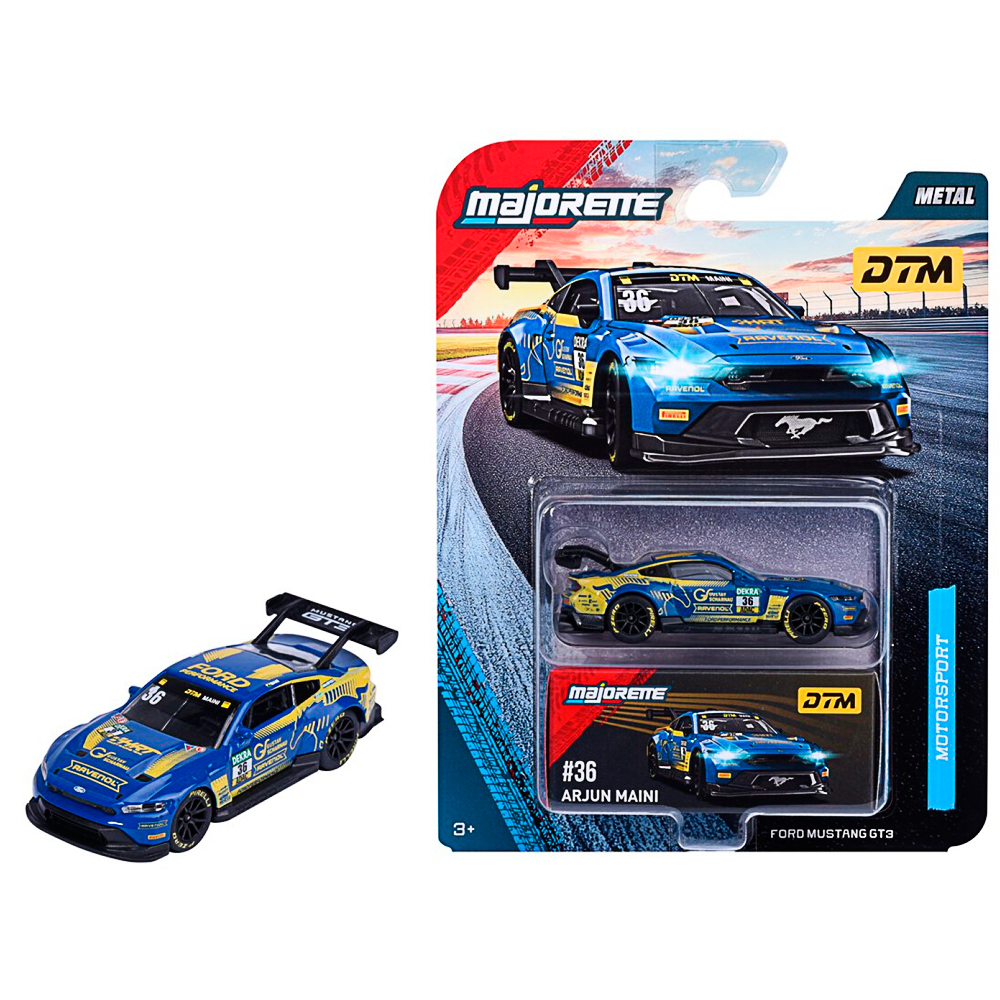 Majorette, Motorsport DTM Deluxe Cars, Ford Mustang GT3 (blau)