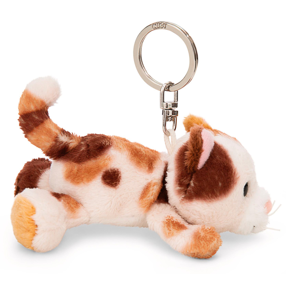 Nici, Schlüsselanhänger liegende Glückskatze, ca 10 cm