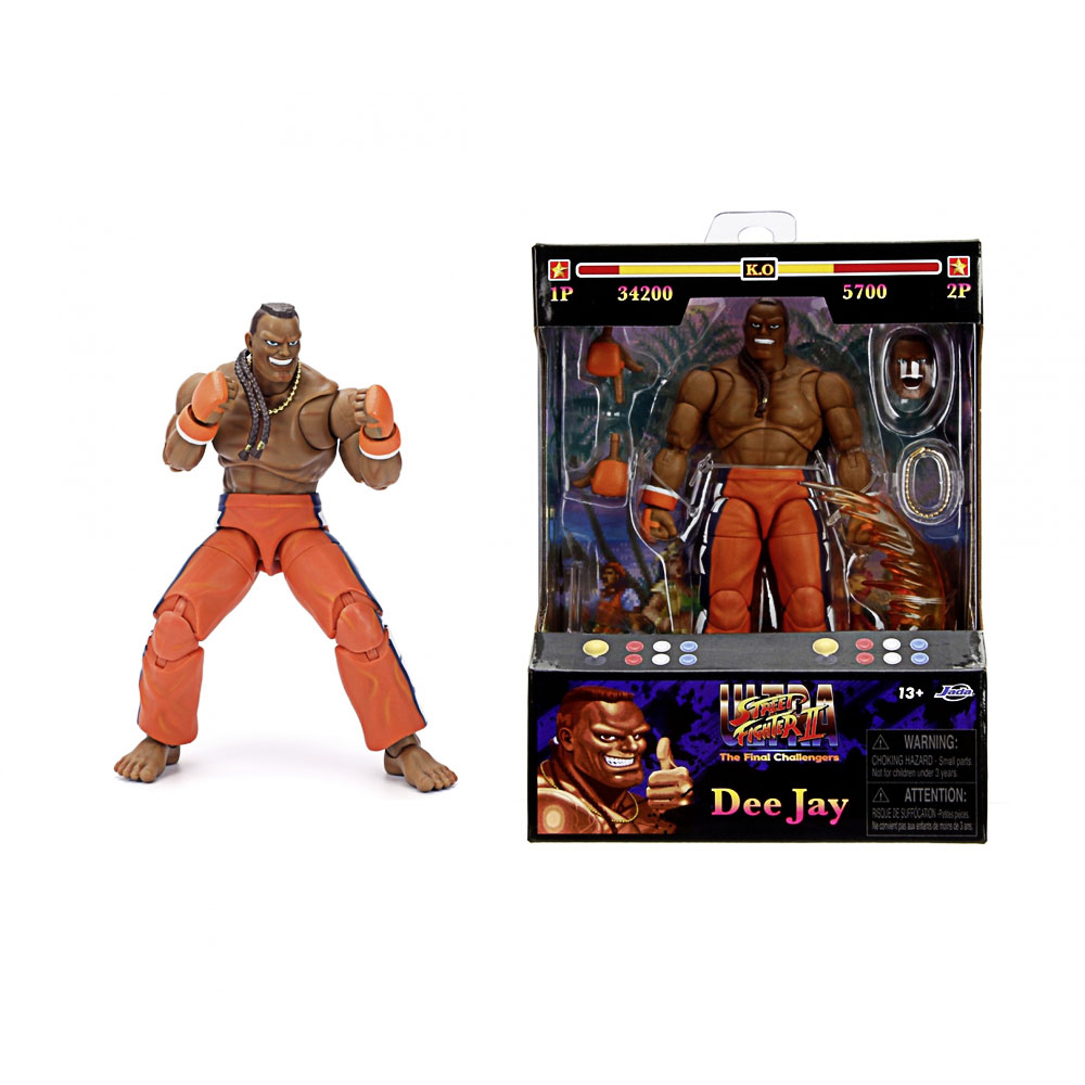 Jada, Street Fighter II Dee Jay 6" Figure Jada, Street Fighter II Dee Jay 6" Figure