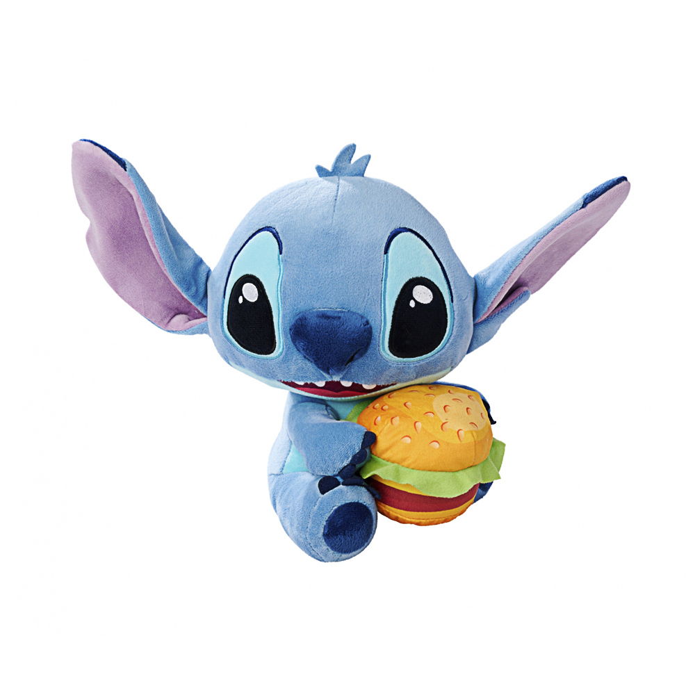 Simba, Disney Stitch mit Burger, ca 25 cm