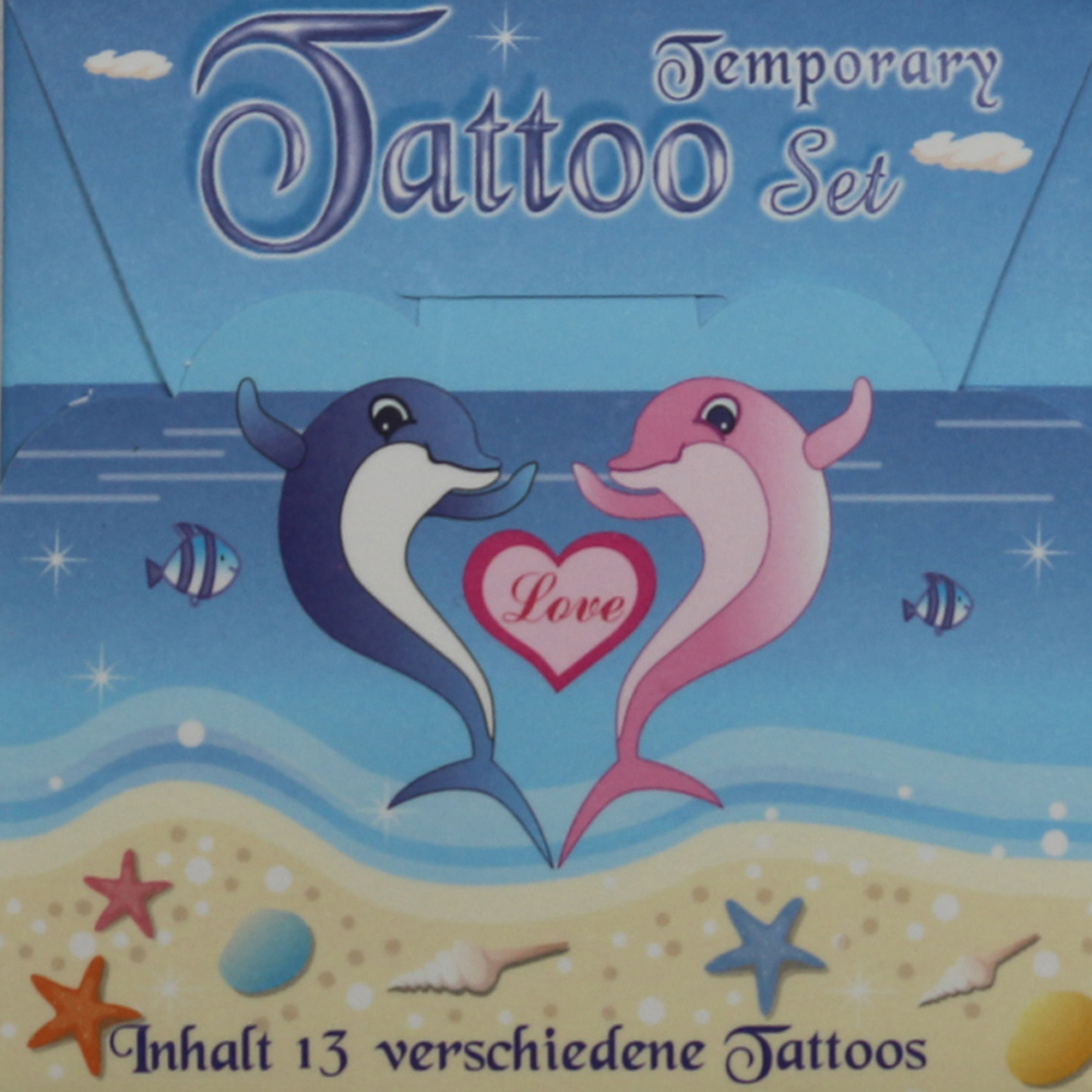 029806 Tattoo Kit "Delfine", 13 Motive
