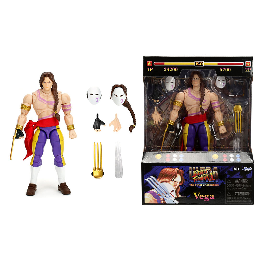 Jada, Street Fighter II Vega 6" Figure Jada, Street Fighter II Vega 6" Figure