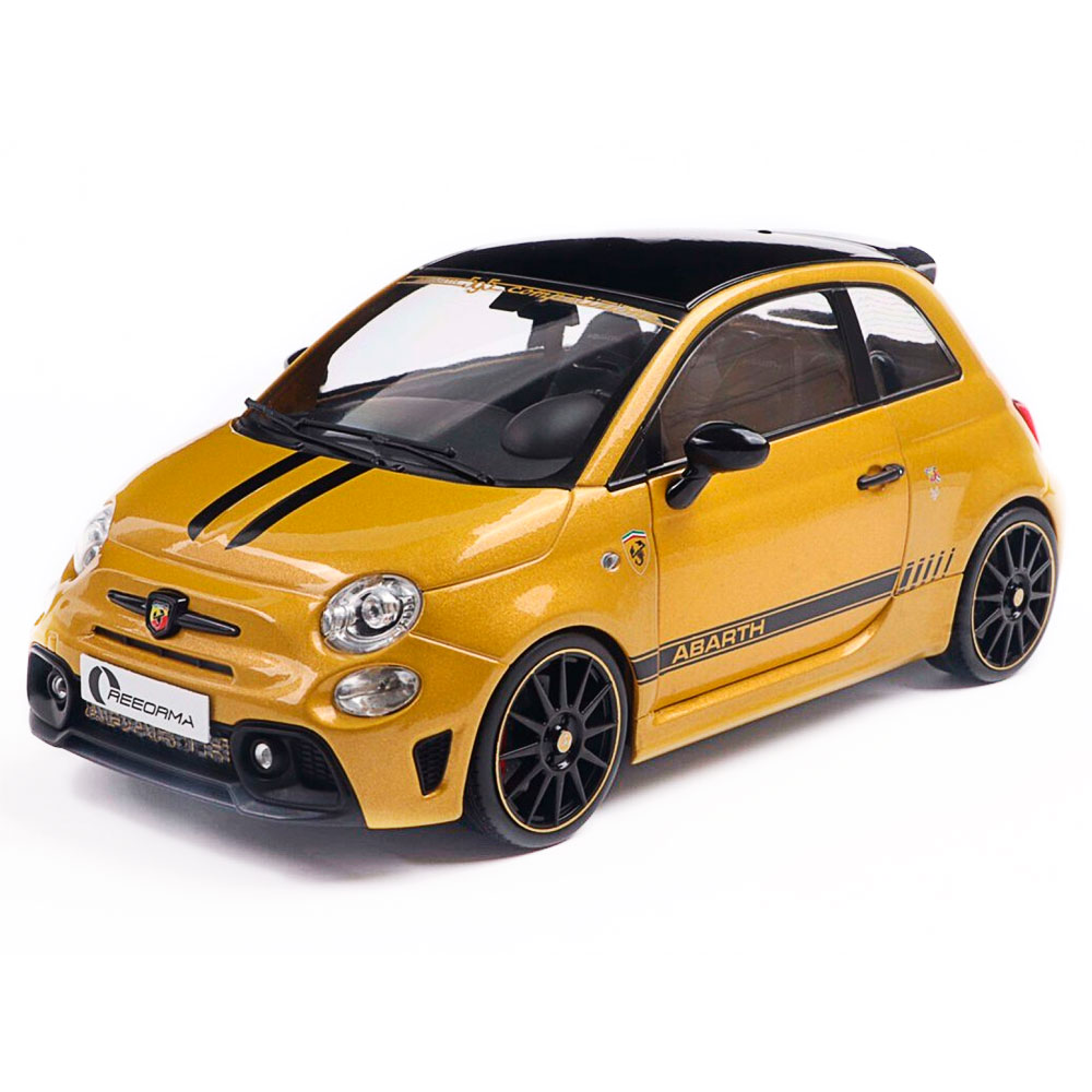 Solido, Fiat F595 ABARTH SOLIDO WORKS gelb, 1:18