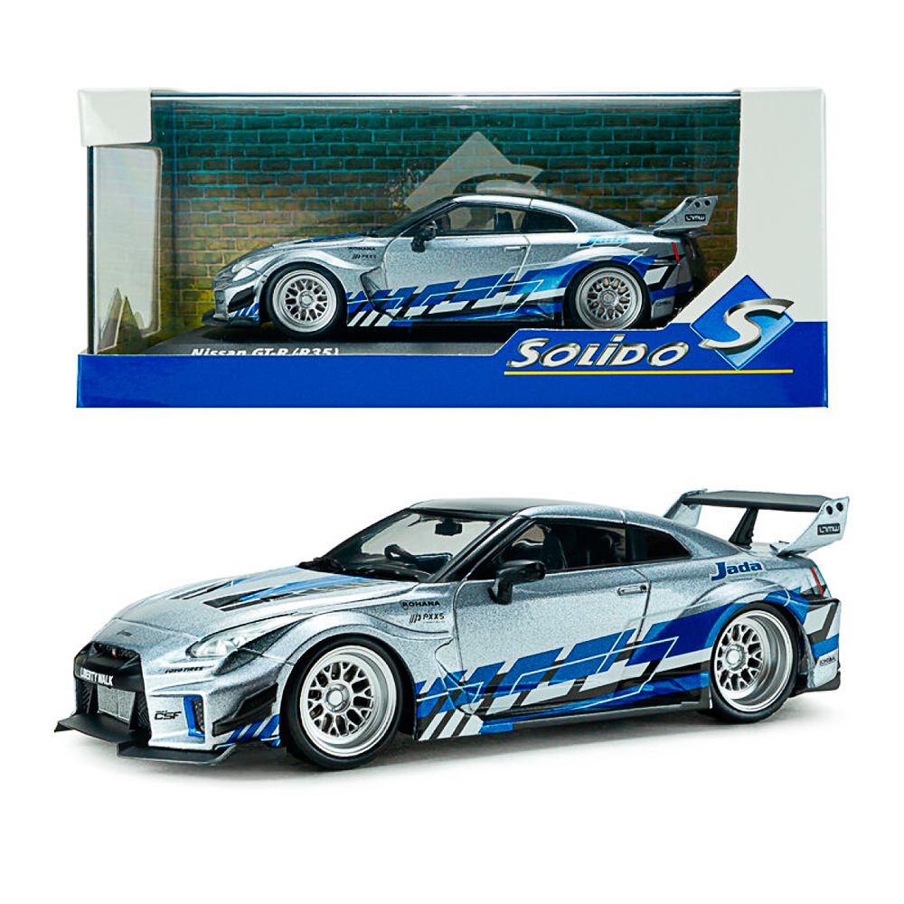 Solido, Nissan Skyline (R35) GT-R silber, 1:43