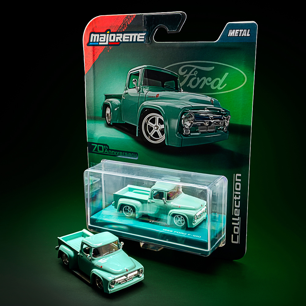 Modelauto, Zinkguss, Pickup-Truck, Minzgrün, Retro-Stil