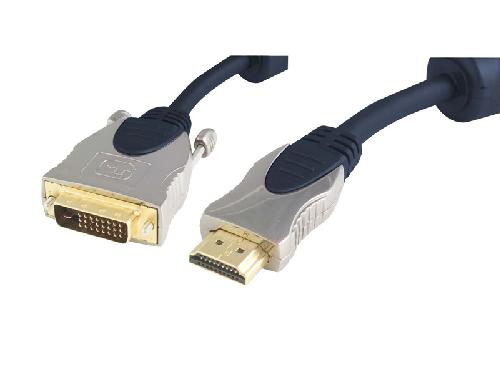 Home Cinema HDMI 19pol Stecker auf DVI-D 24+1 Stecker, 15m