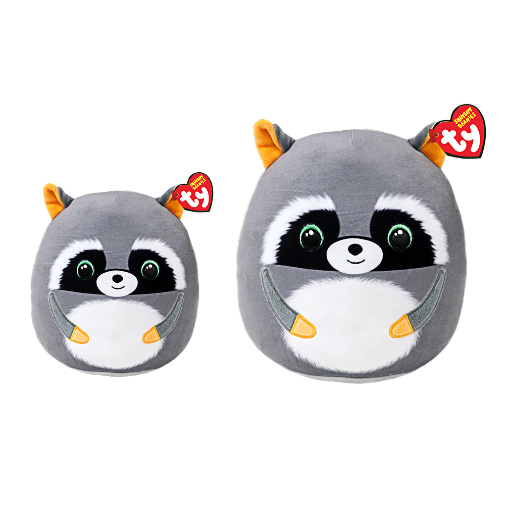 Ty Squishy Beanies, Sneaky, Waschbär, unterschiedliche Grösse