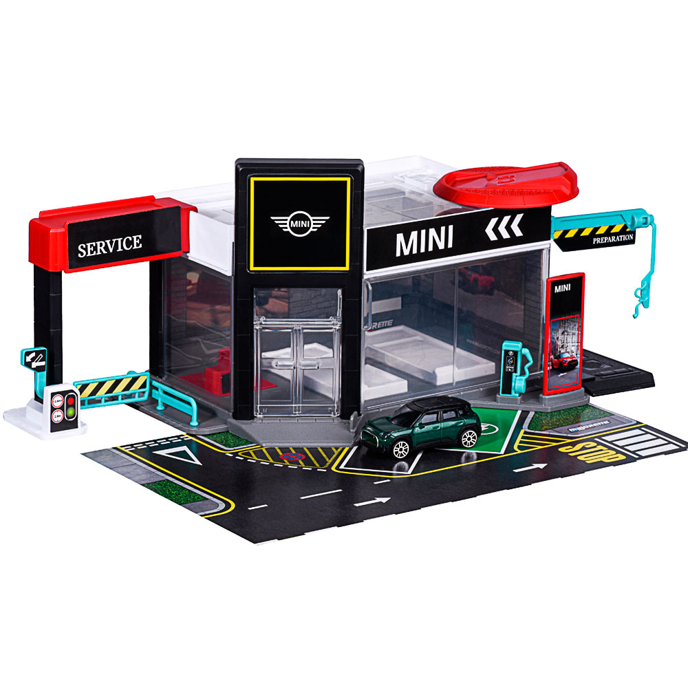 Majorette, Mini Showroom Set + 1 Vehicle