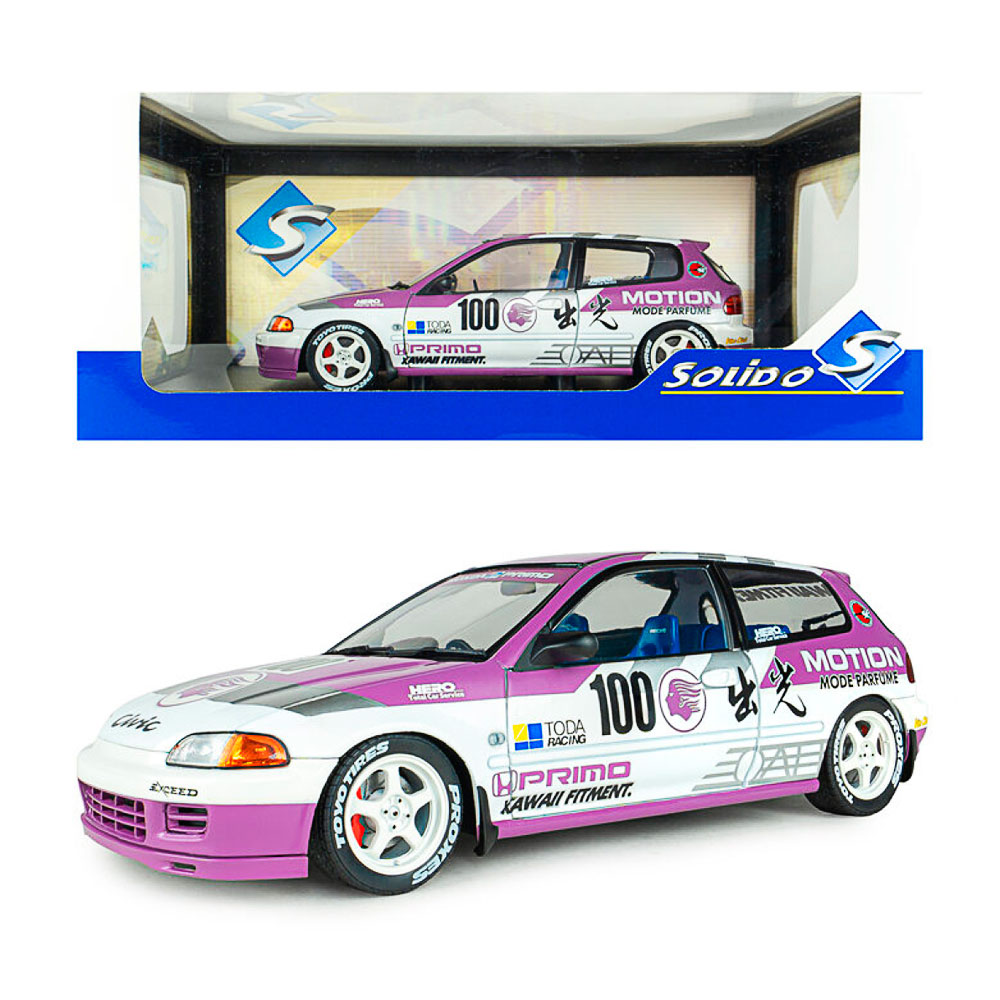 Solido, Honda Civic (EG6) Kaido Racer weiß, 1:18