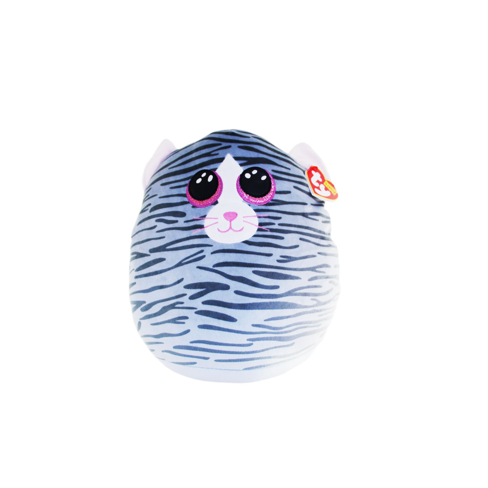 Ty Squish-a-Boo's, "Kiki", Katze, ca 31cm, grau gestreift