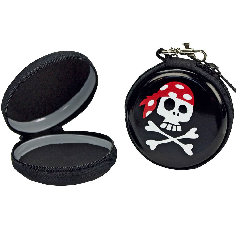 Sammelbox "Pirates only", inkl. Karabiner, schwarz