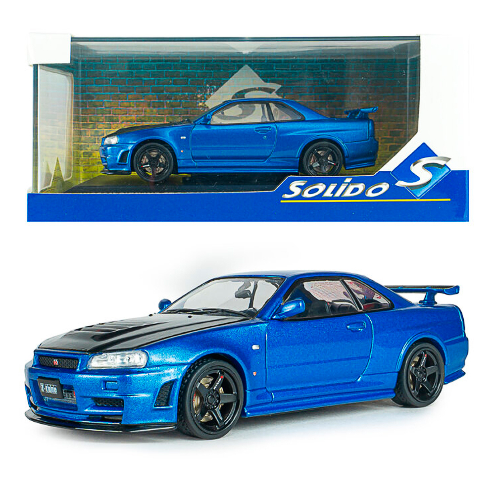 Solido, Nissan Skyline GT-R (R34) blau, 1:43