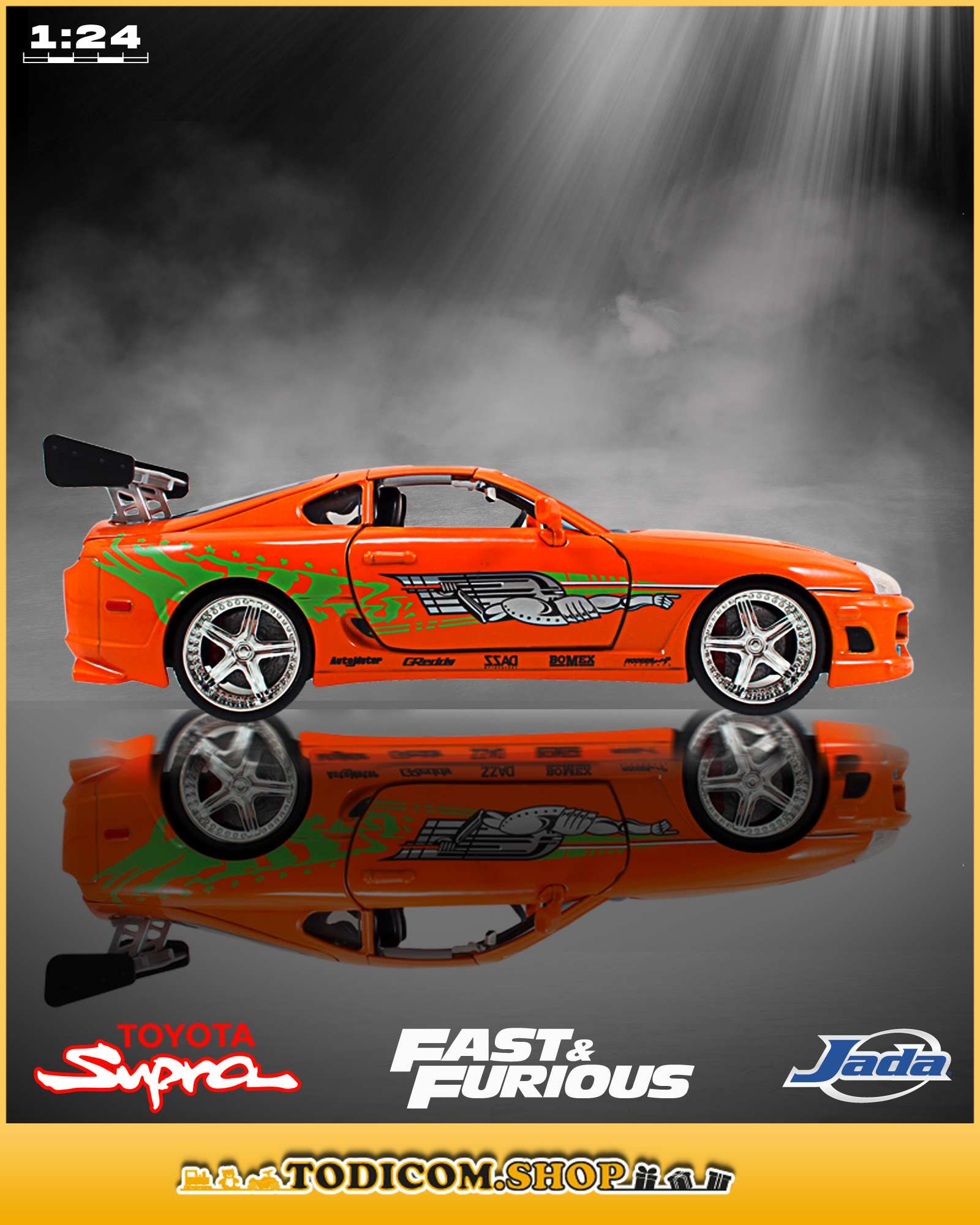 Jada, Fast & Furious, 1995, Brian's Toyota Supra, 1:24