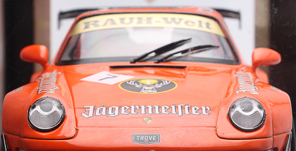 Solido, Porsche, RWB BODYKIT JÄGERMEISTER orange, 1:18