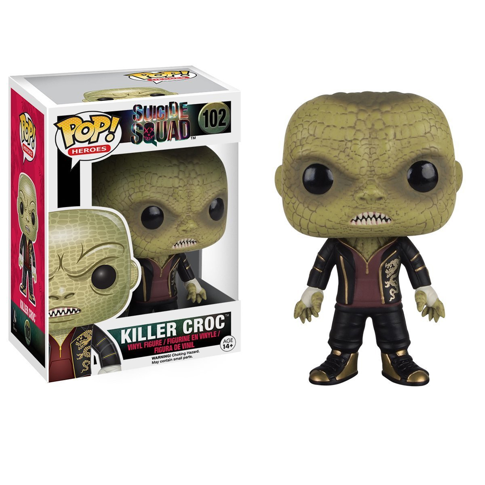 Funko Pop: Killer Croc Figur,  Suicide Squad, Actionfigur für Sammler ca.9cm