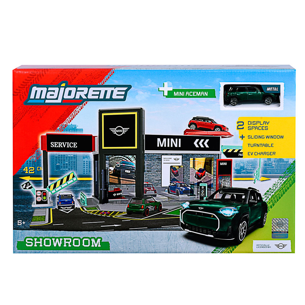 Majorette, Mini Showroom Set + 1 Vehicle