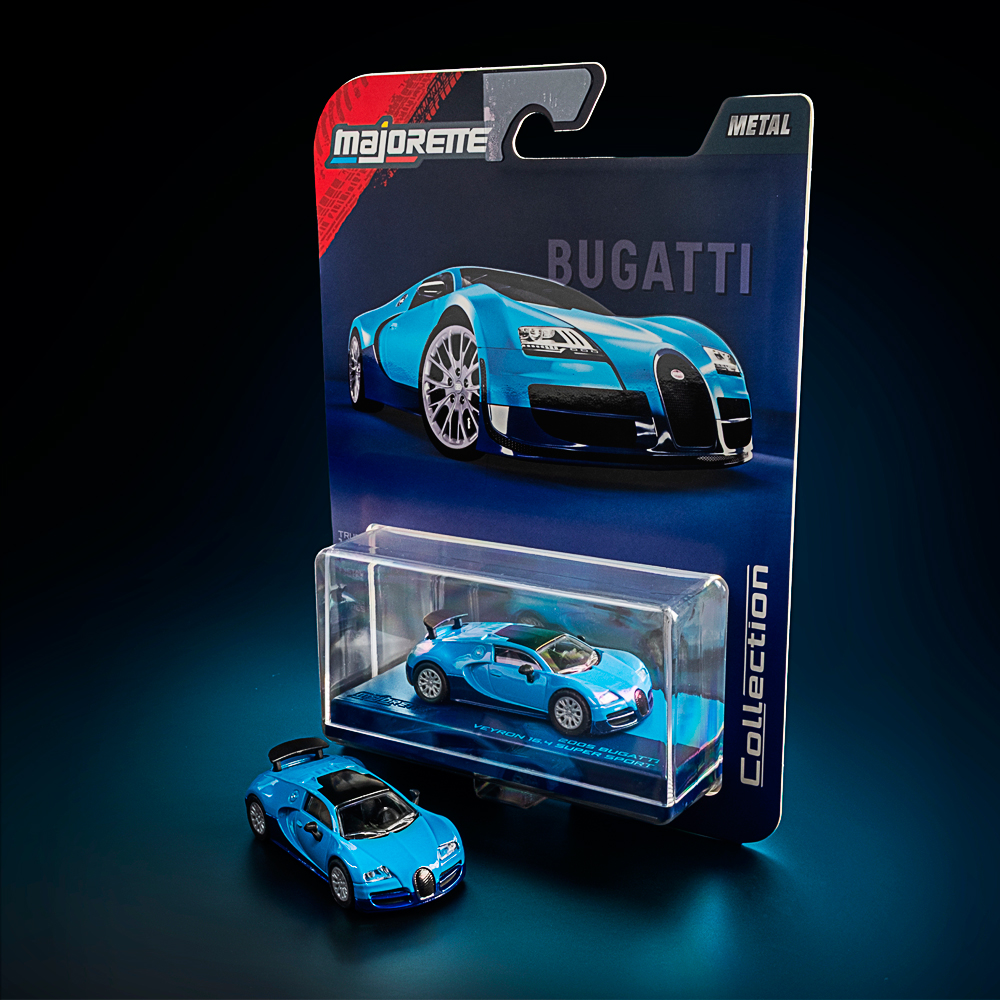 Spielzeugauto, Miniaturauto, Blau, Metall, Bugatti