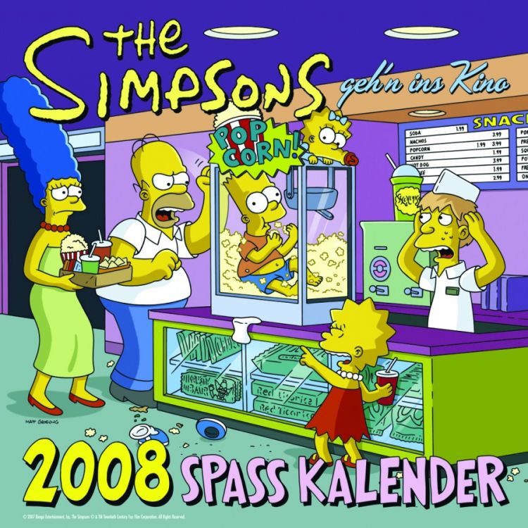 Die Simpsons Wandkalender 2008 - Einzelstück