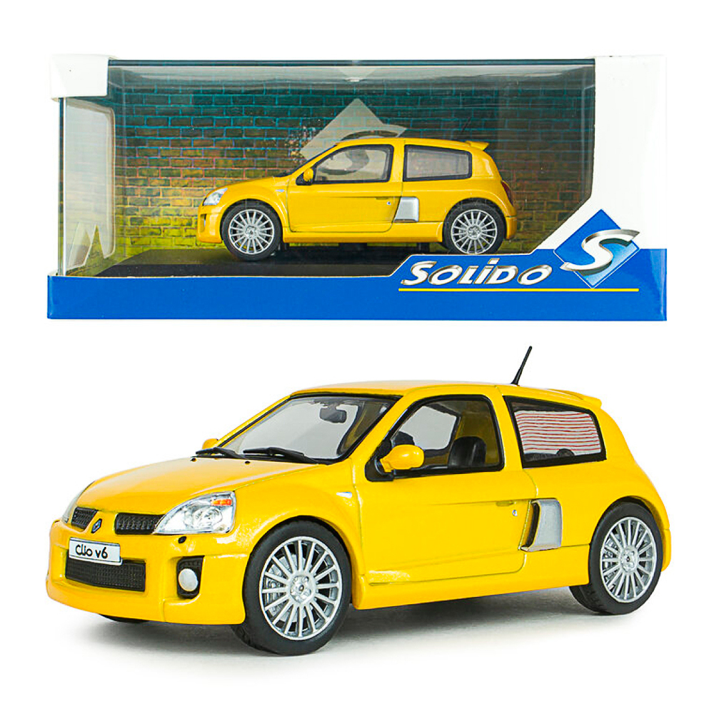 Solido, Renault Clio V6 PH.2 Jaune Sirius,  1:43