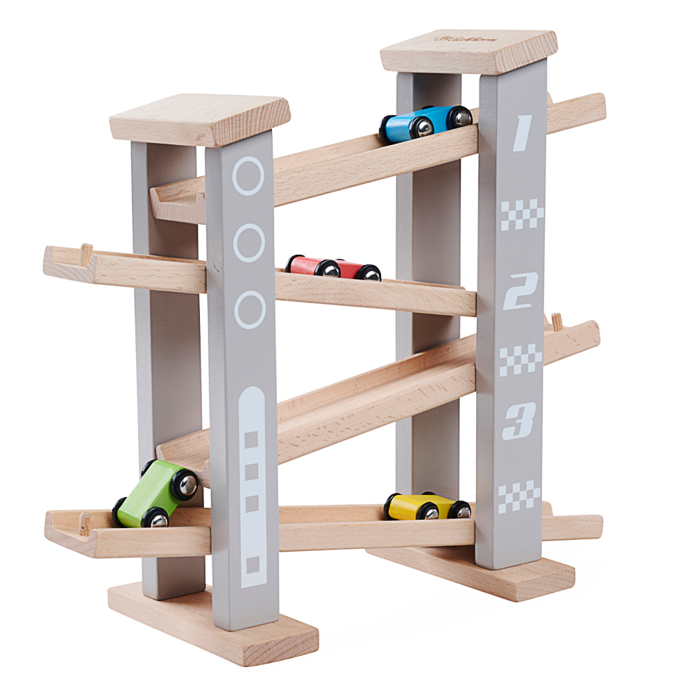 Holzspielzeug, Rennbahn, Autospiel, Kinderzimmer, Spielzeugauto
