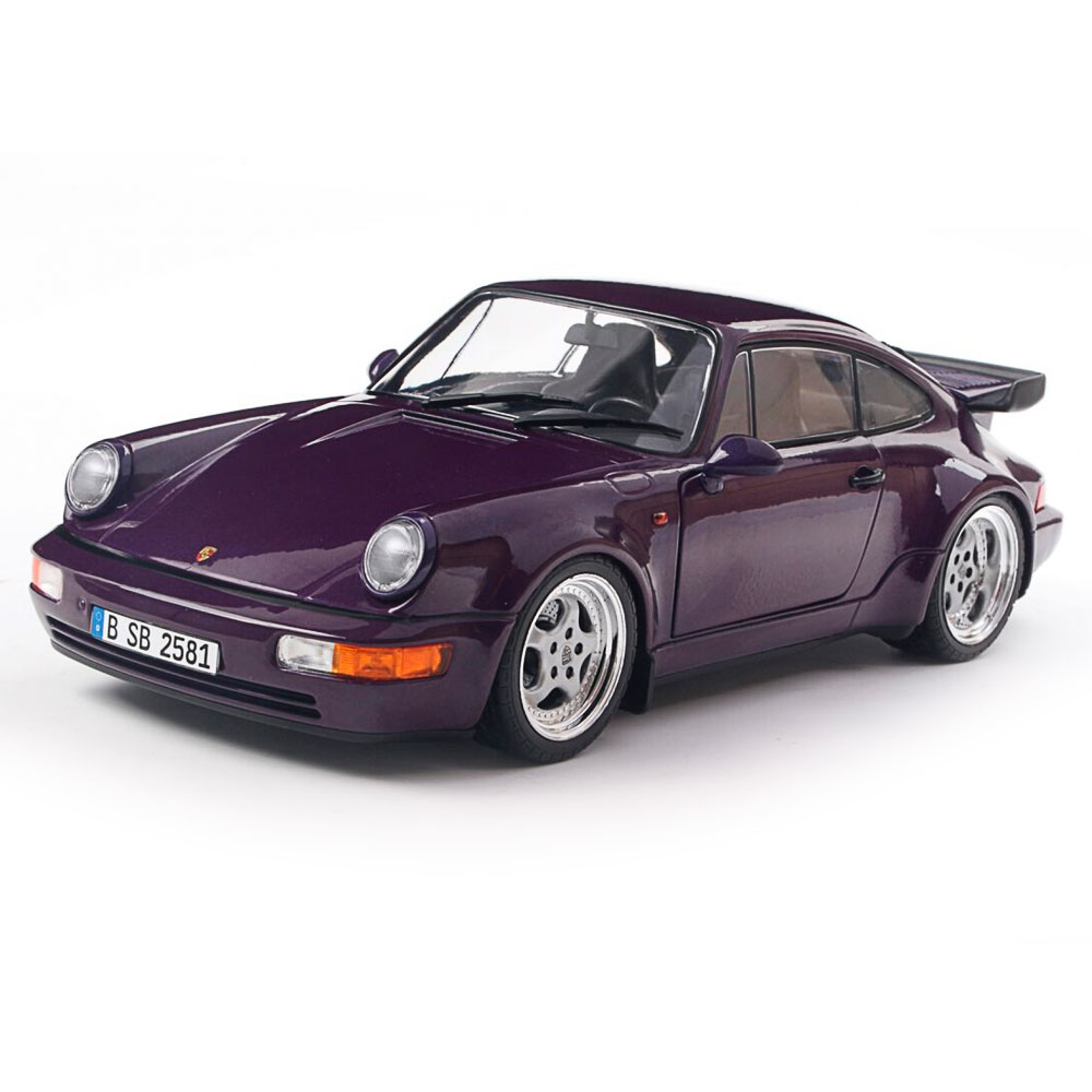 Solido, Porsche 911 (964) Turbo violett blau, 1:18