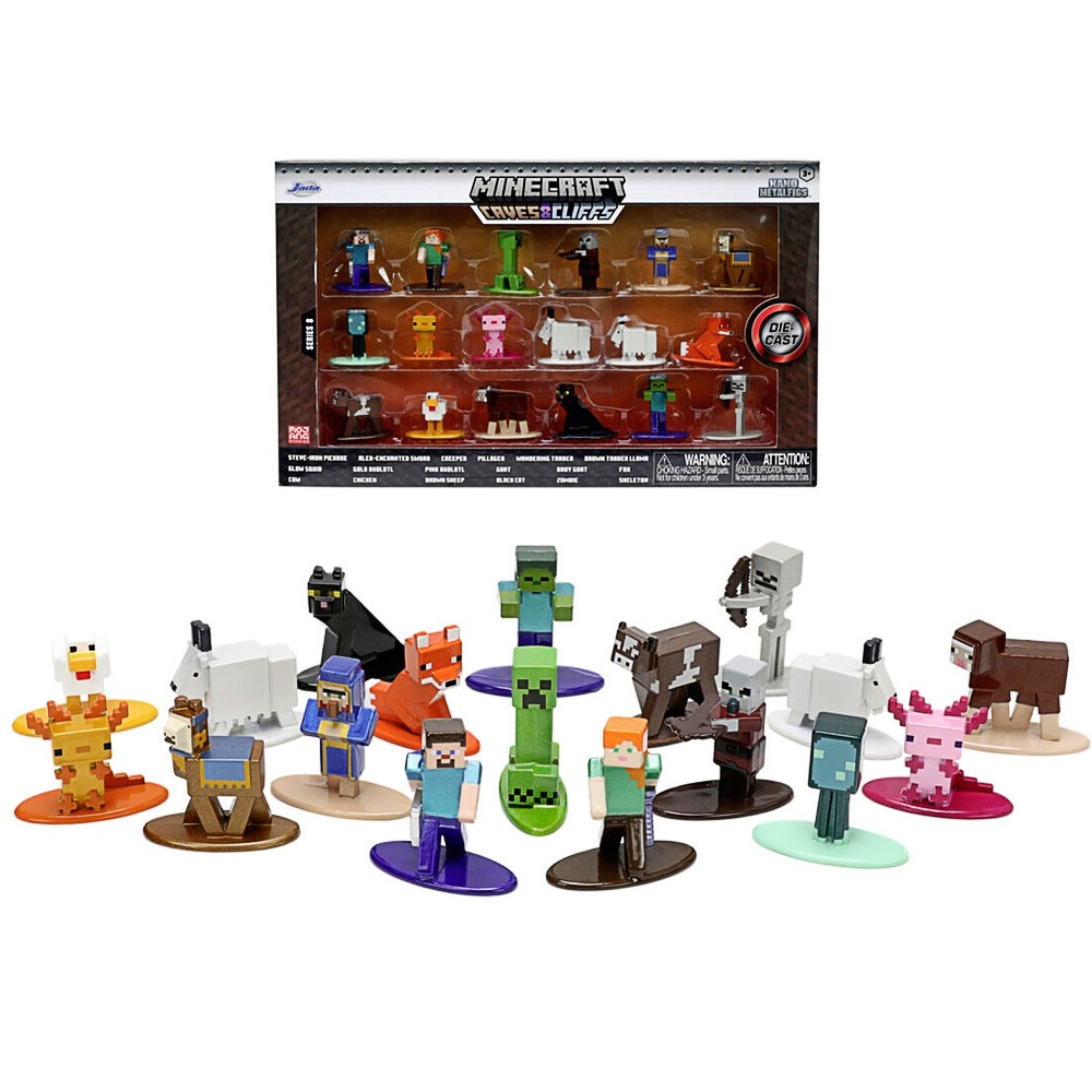 Minecraft, Figuren, Miniatur, Set, Halterung