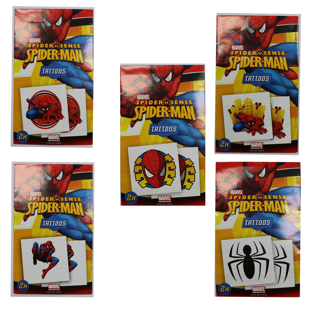 Spiderman Tattoos, 10er Set