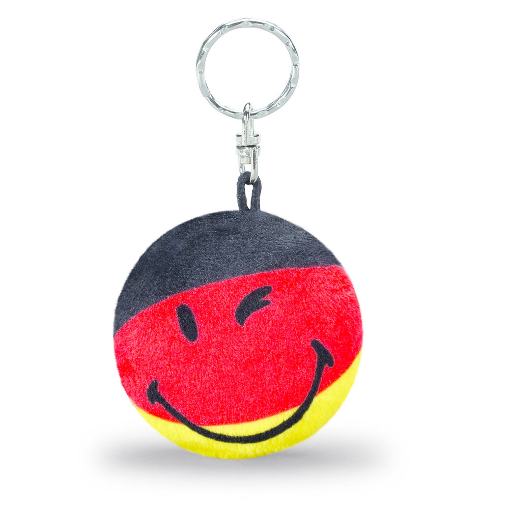 Nici Schlüsselanhänger Deutschland Smiley, s/r/g, ca 6 cm