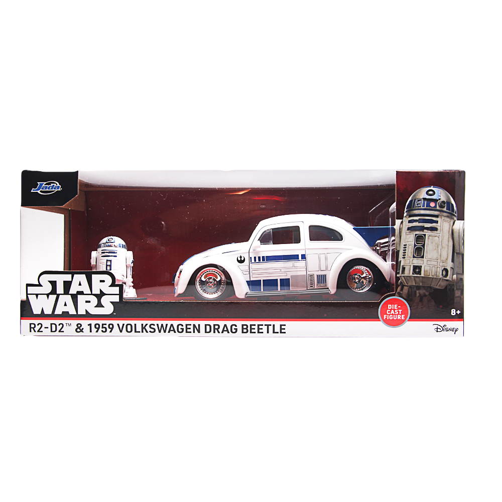 Star Wars, R2-D2, Volkswagen Drag Beetle, Diecast, Modellauto