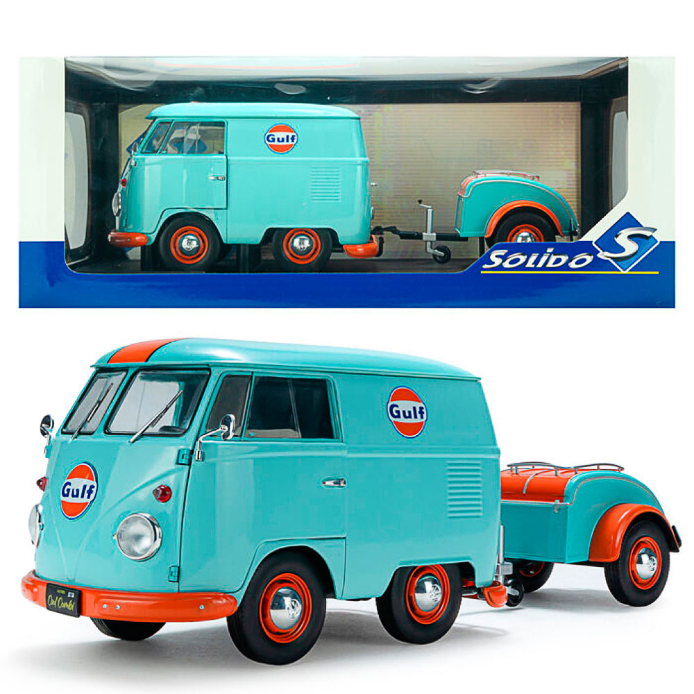 Solido, VW Cool Combi Oil Tribute bla,  1:18