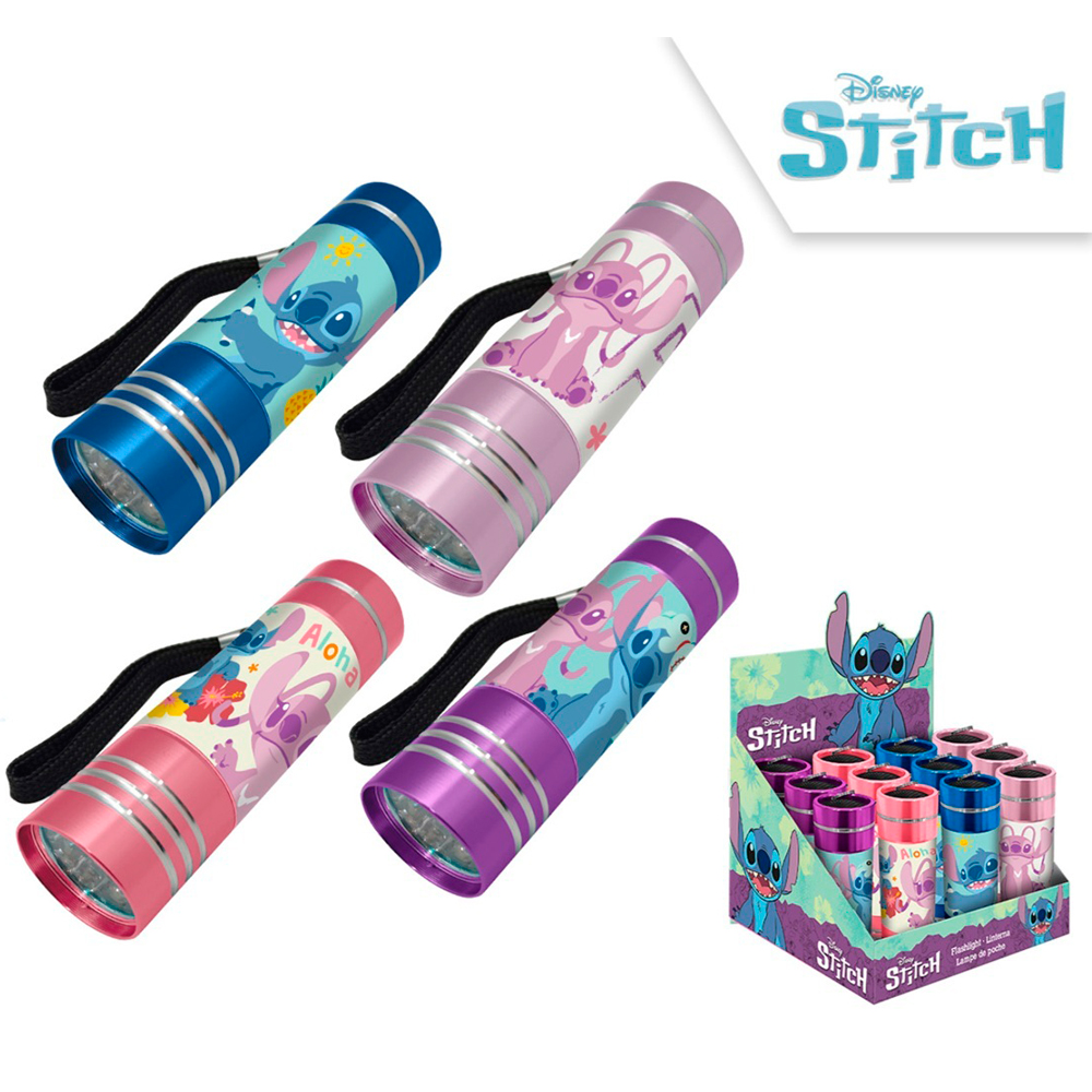 Kinderlampe, Stiftkoffer, Nachtlicht, Lichtstift, Stitch Motive