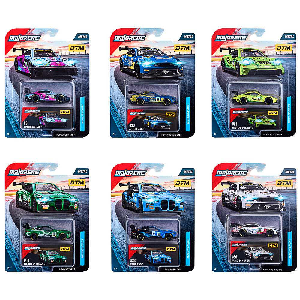 Majorette, Motorsport DTM Deluxe Cars, Ford Mustang GT3 (blau)