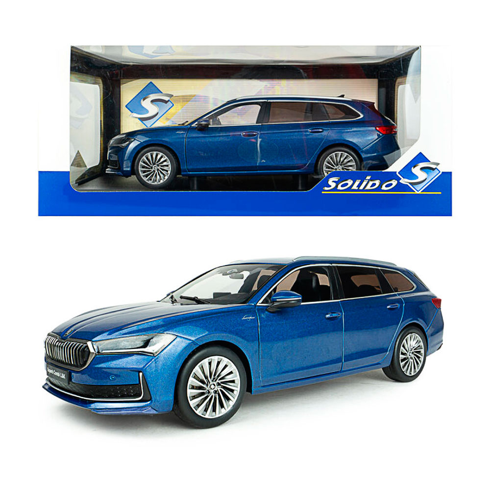 Solido, Skoda Superb Combi L&K blau,  1:18