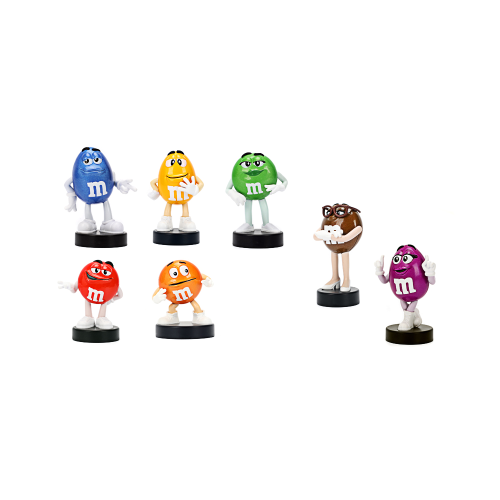 Jada, M&Ms Figures, 2,5 Zoll, Welle 1, 7fach sortiert